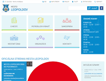 Tablet Screenshot of leopoldov.sk